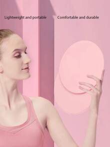 1pair Pink Yoga Slider For Pilates Abdominal Muscle Exercise With Quiet Core Training Fitness Sliding Board - Pink - View 4