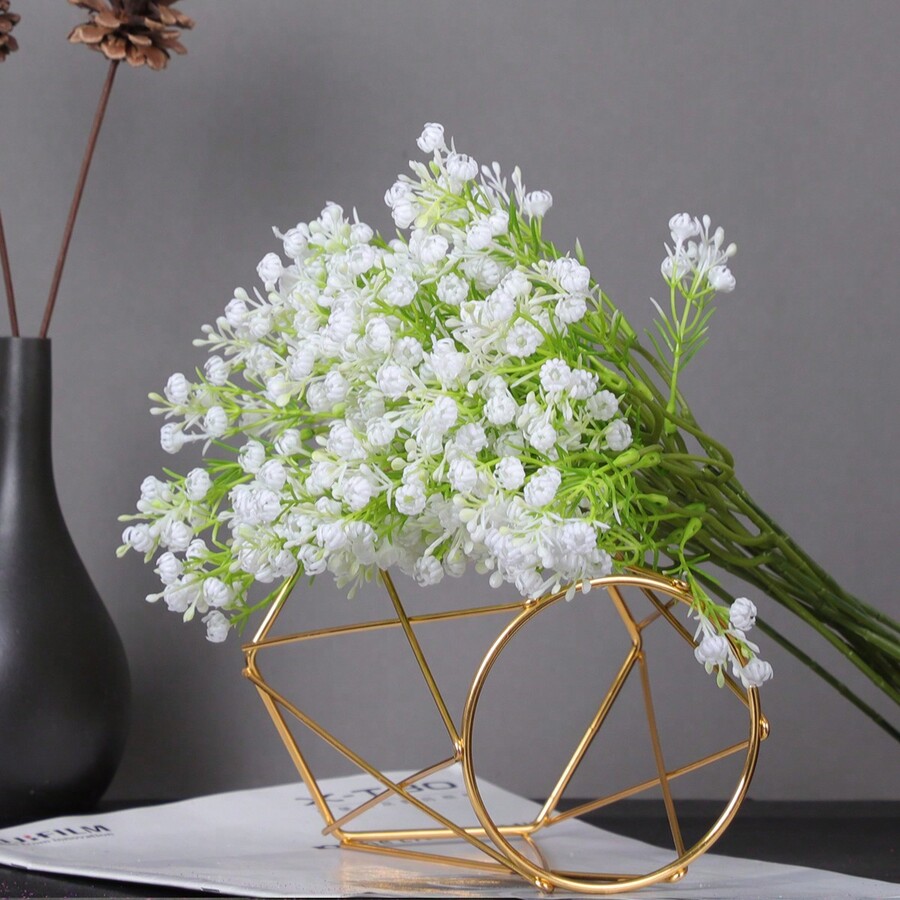 10pcs Real Touch White Baby Breath Artificial Flowers Faux Gypsophila