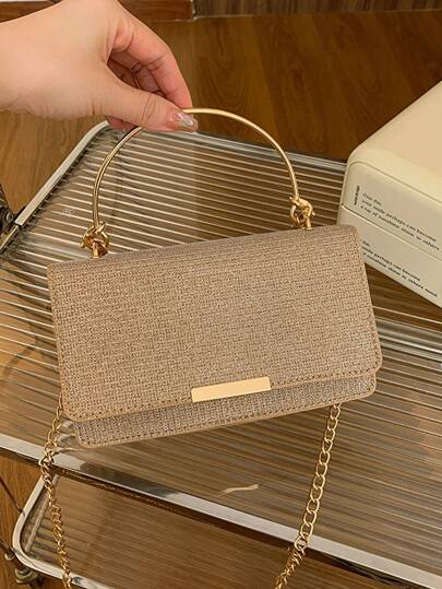 Bolso de noche metálico para mujer con lentejuelas brillantes, moderno bolso bandolera cuadrado pequeño con cadena, bolso de fiesta y bolso de novia Tready. Bolso de novia Tready, perfecto para fiestas, bodas, graduaciones, cenas o banquetes, complementos esenciales para bodas, combina a la perfección con vestidos de graduación y vestidos de fiesta. El bolso elegante ideal para despedidas de soltera.