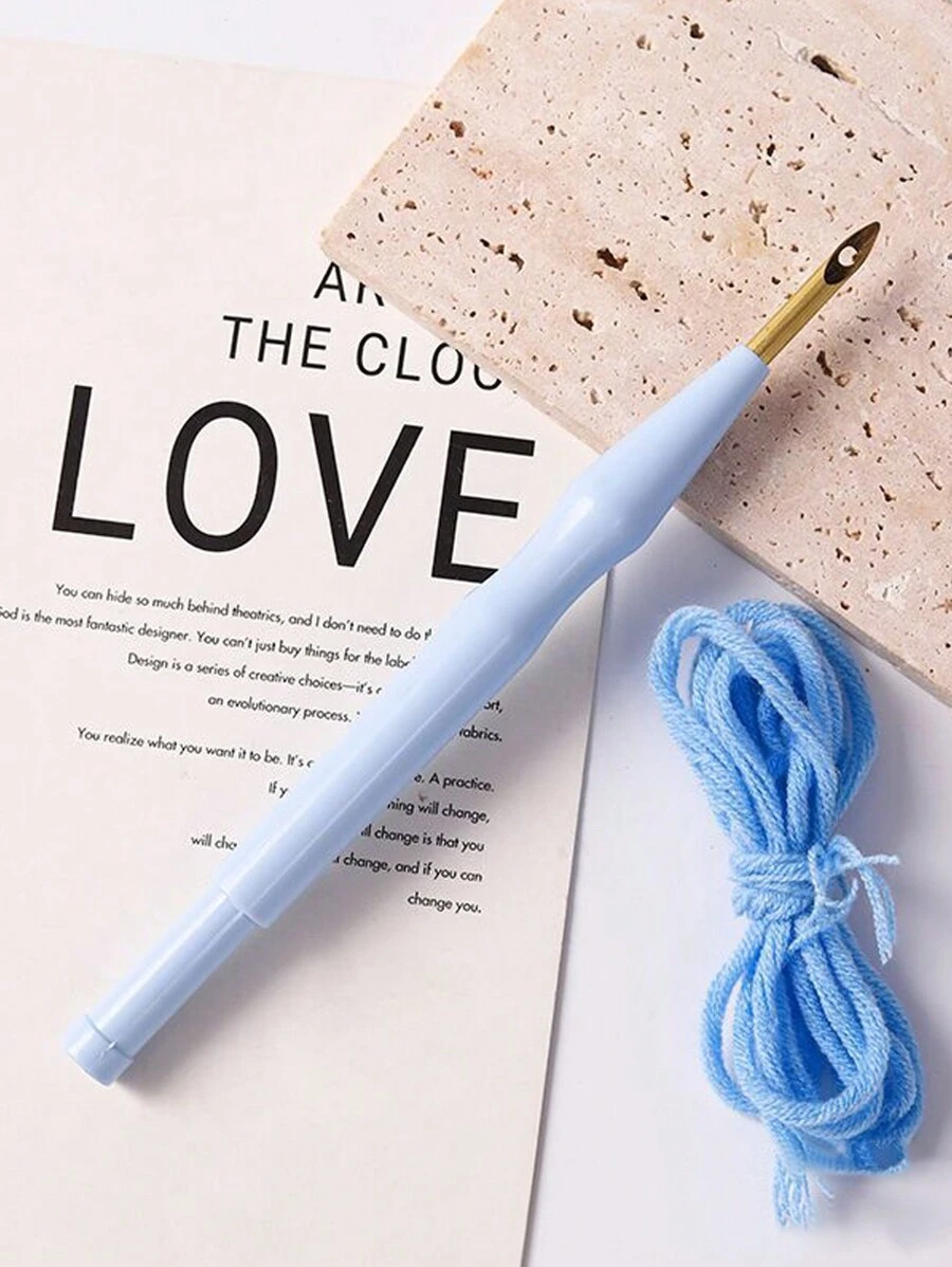 1pc DIY Poke Embroidery Needle, Needle Art  Tool For Hand Craft - Multicolor - View 1