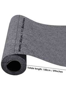 1pc Felt Shelf Liner, Quick Dry Waterproof Under Sink Mat Liner, Slip Resistant, Non-Adhesive, Absorbent Mats For Below Sinks, Durable Shelf Liners To Protect Cabinets - Grey - View 2