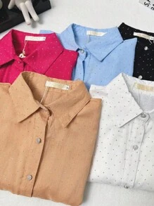 Women Blouses - màu đen - Xem 3