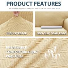 YSTYLE Vỏ Sofa Co Giãn 1/2/3/4 Chỗ, Vỏ Sofa Chống Trượt Có Tay Vịn, Vỏ Sofa Co Giãn Jacquard, Vỏ Sofa Đa Năng Hiện Đại, Vỏ Sofa Chó Mèo Cho Phòng Khách - Màu vàng - Xem 3