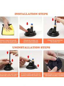 1pc Cat Teasing Stick With Suction Cup, Cat Toy, Pet Toy - Multicolor - View 2