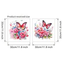 1 bộ (2 miếng) Miếng dán bệ bồn cầu họa tiết bướm, hoa, cành cây và lá màu hồng, miếng dán, decal dán tường, decal vinyl trang trí nhà cửa, vật dụng trang trí mùa xuân làm mới ngôi nhà của bạn, miếng dán trang trí Rama quà tặng sinh nhật tốt nghiệp - Nhiều màu - Xem 2