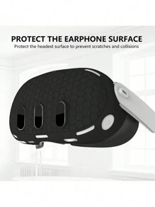 Meta Quest 3操縱器用矽膠保護套,防滑防摔vr配件 - 黑色 - 查看 3