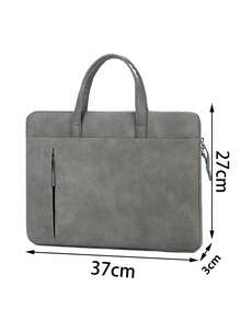 1pc13寸14寸15寸防刮笔记本电脑包简约时尚大容量防撞角笔记本电脑包教室笔记本电脑包教室包教师收纳包教室整理包 - 深灰色 - 查看 6