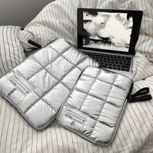 适用于平板电脑和电脑的加厚笔记本电脑包 - 防震时尚设计，适用于 11 英寸、13.3 英寸、14 英寸和 15.6 英寸设备 教师礼物 教师用品 教师包 感谢老师 大学包 大学用品 返校 学校用品 教师学校必需品 大学生 教室笔记本电脑包 教室包 教师储物包 教室整理包 - 銀色 - 查看 5