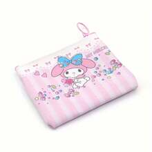 Sanrio 1Pc Cute Coin Purse Wallet Kawaii Cartoon Anime Key Pouch For Travel Storage Bag,Makeup Bag,Cosmetic Bag,Vacation Organizer,Large Capacity Makeup Organizer Makeup Case, For Lipstick, Brush, Skincare, Mobile Phone, Coin, Small Items, For Home,Gift,Vacation And Festival Halloween Christmas Multifunctional Use