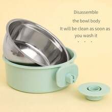 Chống tràn Bát cho chó ăn Cái đó Sửa chữa Treo Chó Lồng , Thép không gỉ Bát nước Đối với Thú cưng - Nhiều màu - Xem 13