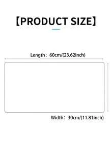 深灰色桌垫，皮革桌垫，适用于书写、办公室工作、笔记本电脑和游戏鼠标 - 深灰色 - 查看 8