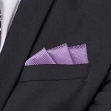 1 Pièce Mouchoir De Poche En Soie À Carreaux Pour Costume D'affaires Formel De Mariage Pour Homme