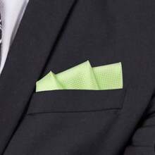 1 Pièce Mouchoir De Poche En Soie À Carreaux Pour Costume D'affaires Formel De Mariage Pour Homme
