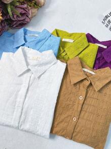 Women Blouses - màu xanh lá - Xem 4