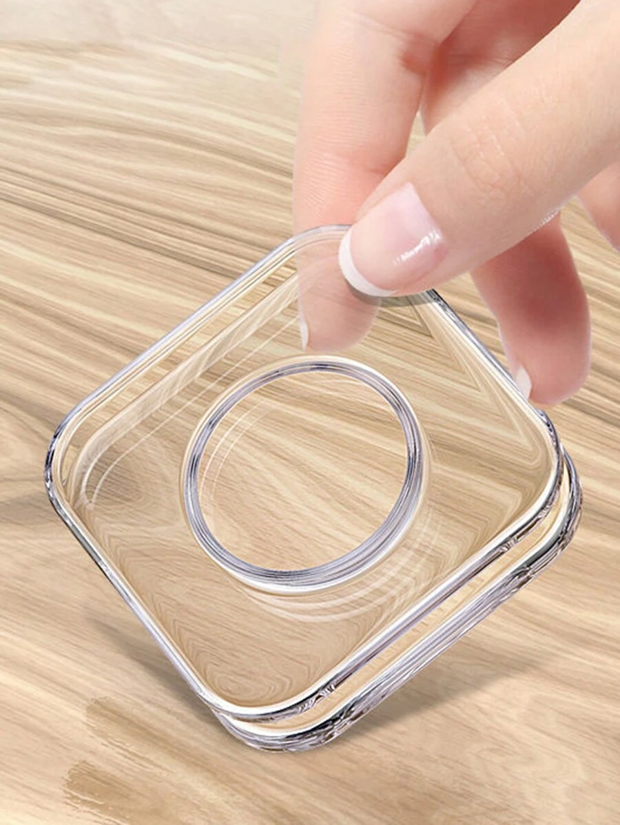 2PCS Nano Sticker Car Mobile Phone Holder, Universal Support Stand With Advanced Technology, Air Vent Mounted Traceless Suction Cup Style For Automobile - White - View 1