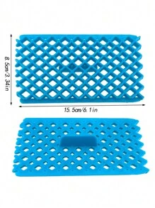 10入組烘焙翻印和印刷模具餅乾切割模具蛋糕裝飾工具 - 藍色 - 查看 2