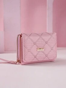 Women's Short Zipper Wallet With Embroidery Fashionable Multi Card Holder Clutch Coin Wristlet Wallet For Women Wallet Purse Wallet Small Wallet