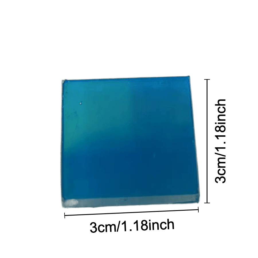 100Pcs Sun Catchers Rainbow Maker Laser Colorful Acrylic Squares 3*3*0.3cm,Handmade DIY Mosaic