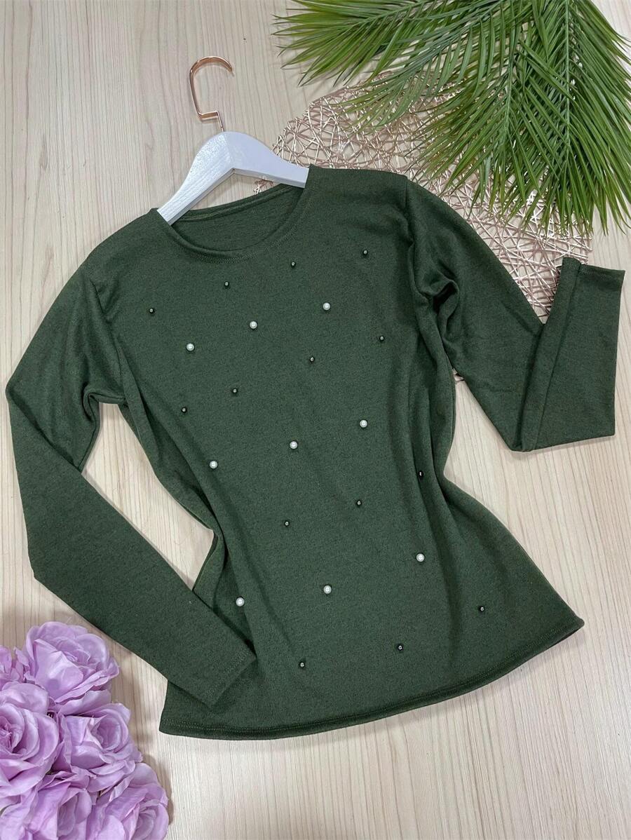 Women T-Shirts - Army Green - View 1