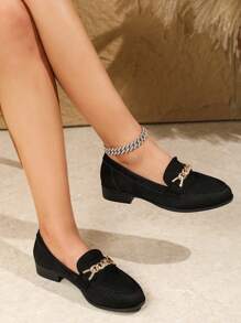 Women's Fashion Loafers, New Design Slip-On Flats, Comfortable Loafers, Versatile Soft-Sole Work Shoes