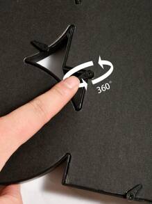 1pc Family Photo Frame Combination Wall Hanging Photo Wall,Living Room Furniture Decoration Photo Frame - Black - View 5