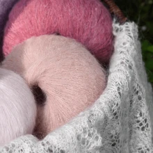 6 Skeins (25g*6) Angora Knitted Yarn, Suitable For Knitting Sweaters, Shawls, Jackets, Skirts, Etc. - Multicolor - View 7