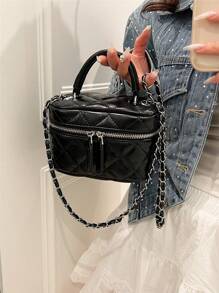 Embroidery Chain Strap Ladies' Handbag Crossbody Bag
