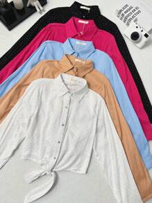 Women Blouses - màu đen - Xem 2