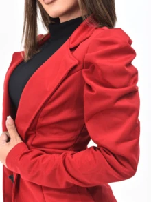 Women Blazers - 紅色 - 查看 2