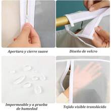 Fundas para ropa, bolsa, organizador, almacenamiento - Blanco - Ver 9