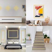 10/20Pcs Mirror Stickers Wall Stickers Removable Peel And Stick Backsplash For Kitchen Room Decor Aesthetic Ceiling Decorations For Bedroom Bathroom Living Room Background Decor