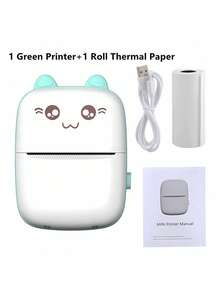 Mini impresora portatil termica inalambrica Bluetooth de bolsillo para telefono inteligente - Azul - Ver 1