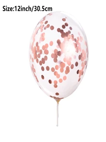 AFYPRTY 10pcs 12inch Transparent Confetti Latex Balloon With Aluminum Foil Sequin Translucent Party Decoration Balloon Suitable For Wedding Birthday Party Decoration Outdoor Decoration Holiday Party Supplies