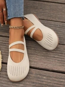 Women's Breathable Hollow-Out Casual Shoes With Soft Sole For Summer