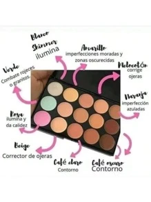 Paleta De Corrector En Crema Contorno Maquillaje - Creamy Beige - Ver 2