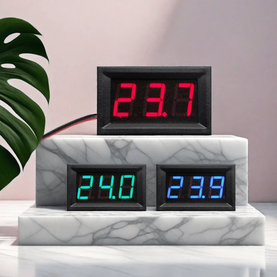 3pcs 0.56inch Led Digital Voltage Meter With Reverse Connection