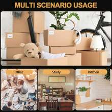 Porta etichette autoadesive da 60 pezzi con tasche per carte, porta etichette trasparente per libreria con parte superiore aperta per schede - Multicolore - Visualizzare 9