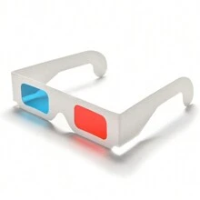 Gafas 3D, 10 pares de lentes estéreo de papel rojo y azul para gafas 3D de papel anaglifo - Multicolor - Ver 5