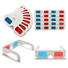 Gafas 3D, 10 pares de lentes estéreo de papel rojo y azul para gafas 3D de papel anaglifo - Multicolor - Ver 6