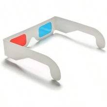 Gafas 3D, 10 pares de lentes estéreo de papel rojo y azul para gafas 3D de papel anaglifo - Multicolor - Ver 2