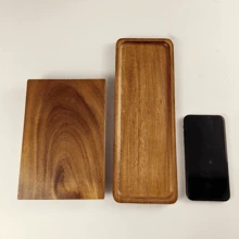 1 szt Drewno akacjowe Płyn do naczyń Z Dół Stoisko Dla Łazienka , Kuchnia , Świeca lub Roślina Wyświetlacz , Blat Dekoracje , Kabina prysznicowa Organizator I Przechowywanie Taca