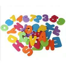 36Pcs Alphabet Bath Puzzle Soft EVA Numbers Alphanumeric Letters Bath Toys Toy Early Educational Toy Tool - Multicolor - View 6