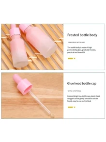 1 Pièce Bouteille D'huile Essentielle Rose Dégradée De 5ml/10ml/15ml/20ml/30ml/50ml/100ml, Conteneur Portable De Maquillage Rechargeable Avec Compte-gouttes