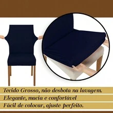 Chair Covers - สีน้ำเงินเข้ม - ดู 3