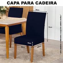 Chair Covers - สีน้ำเงินเข้ม - ดู 4