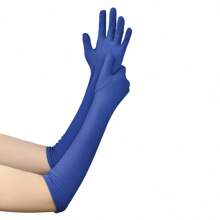 1 Pair Spring Summer Unisex Multicolor Nylon Spandex Gloves, Suitable For Driving, Sun Protection, Jewelry & Square Dance