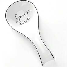 1pc Ceramic Spoon Rest For Stove Top, Porcelain Spoon Holder, Large Utensil Rest For Kitchen Counter, Spoon Rest For Spoon, Ladle, Spatula, Modern Farmhouse Kitchen Home Decor