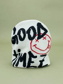 1個通用好款提花針織帽子,適用於春、秋、冬季,保暖、防風、休閒、一碼適用 - 彩色 - 查看 13