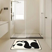 1块40cm * 60cm家庭地墊,廚房墊,浴室墊,入口門墊,熊貓圖案墊,可愛的熊貓趴在你的肚子上 - 彩色 - 查看 7