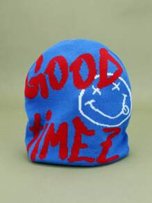 1個通用好款提花針織帽子,適用於春、秋、冬季,保暖、防風、休閒、一碼適用 - 彩色 - 查看 12